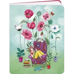 Cahier 17x22 ligné 80P Mila "Les mots fleurissent"