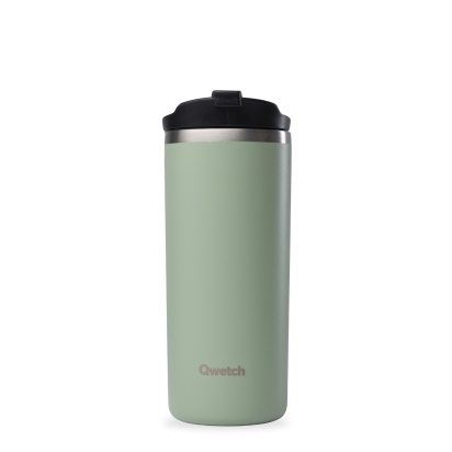 Qwetch Travel mug isotherme matt vert tilleul 470ml