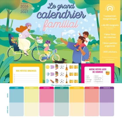 Le grand calendrier familial Edition 2026-2027   Lilidoll
