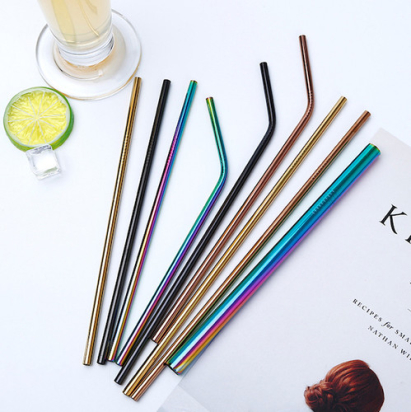Paille à l'unité sostraw courbée