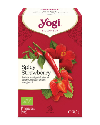 Yogi thé Fraise épicée bio 17 sachets