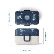Tresor bleu Wolf – Lunch box  enfant / bento Monbento