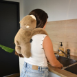 Peluche Ours marron lesté - 40 cm - Podcoll d'ours