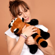 Peluche panda roux lesté - 40 cm - Podcoll Histoire d'ours