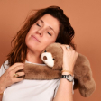 Peluche Ours marron lesté - 40 cm - Podcoll d'ours