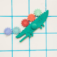 Crocodile balancier en silicone avec ventouse – jeu de bain dès 3 ans Lilliputiens