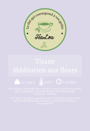 Tealou - tisane - méditation aux fleurs