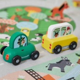 Petite voiture en bois Campagne - Cross Roads Janod