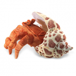 Marionnette Folkmanis hand puppet hermit crab Folkmanis