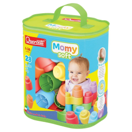 Blocs souples en caoutchouc souple 28 pièces avec sac - 6 mois et + Quercetti