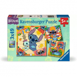 Ravensburger Disney Puzzle 3 x 49 pièces Stitch