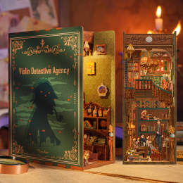 Serre-livres DIY Booknook  Violin Detective Agency