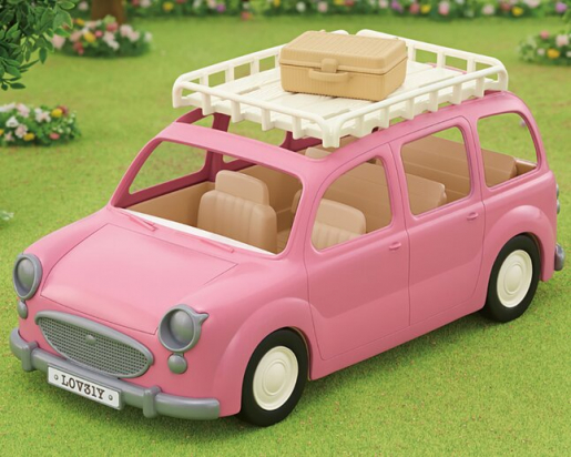 Le Monospace rose et pique nique Sylvanian families