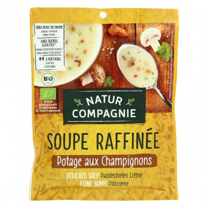 Soupe raffinée aux champignons Bio