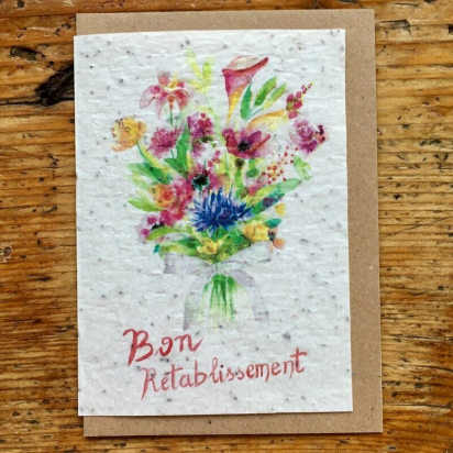 Carte à planter Bon rétablissement  Les cartes de Lulu