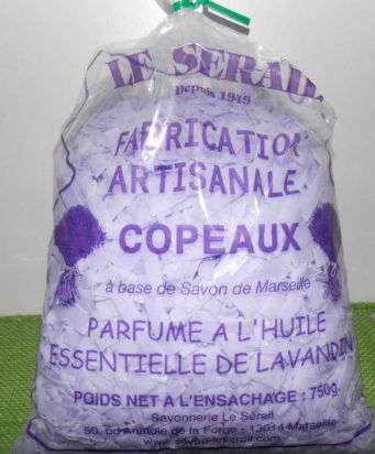 Paillettes copeaux de savon végétales bio au Lavandin - Le serail