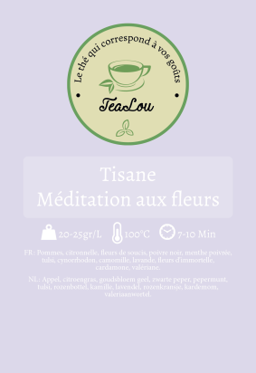 Tealou - tisane - méditation aux fleurs