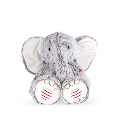 Peluche doudou éléphant gris prestige 38 cm Kaloo