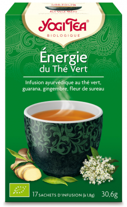 Infusion ayurvédique aux plantes Energie du thé vert Yogi Tea
