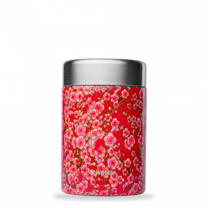 Boîte repas et soupe en inox 650 ml Flower rouge  Qwetch