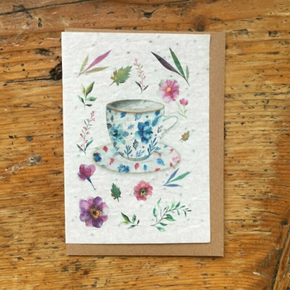 Carte à planter Tasse Les cartes de Lulu