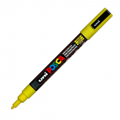 Marqueur PC3M pointe fine 0,9-1,3 mm Jaune POSCA