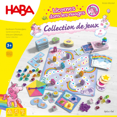 Jeu Licornes dans les nuages collection de 9 jeux  Haba