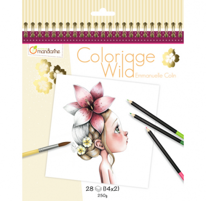 Carnet de coloriage Wild 1 Avenue mandarine