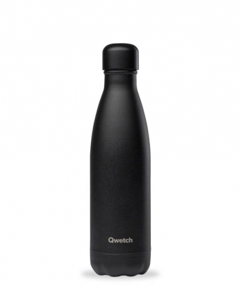 Bouteille Isotherme - 500ml - All Black - Qwetch
