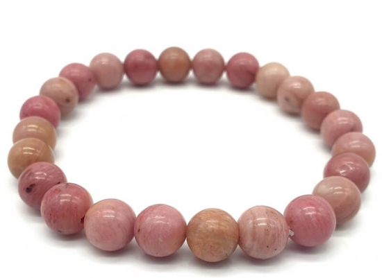 Bracelet Rhodonite Unie perles 8mm