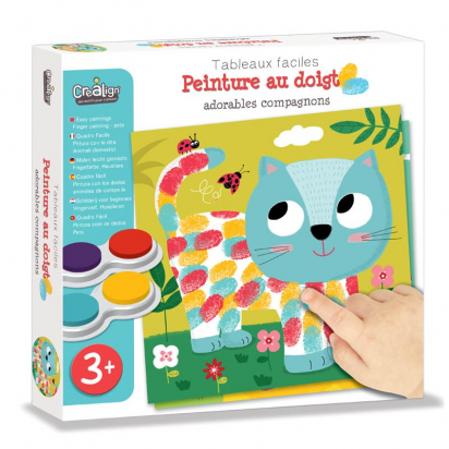 Peinture au doigt Adorables Compagnons Crealign