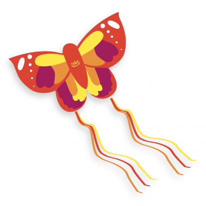 Cerf-volant papillon vilac