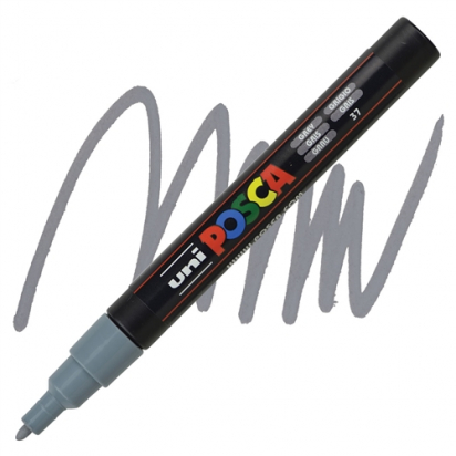 Marqueur PC3M pointe fine 0,9-1,3 mm Gris POSCA