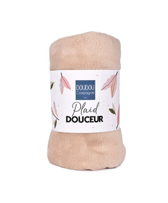 Plaid douceur 70*100 cm - Beige  Doudou et Compagnie