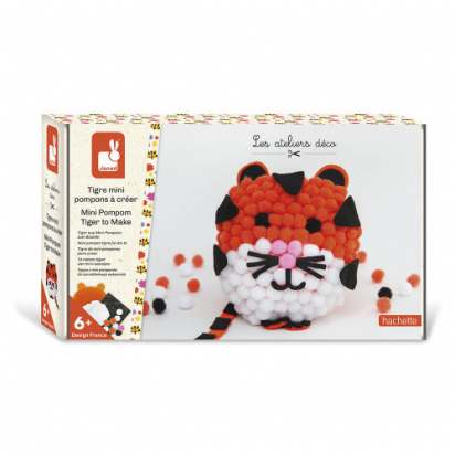 Kit créatif Tigre mini pompons à créer Janod