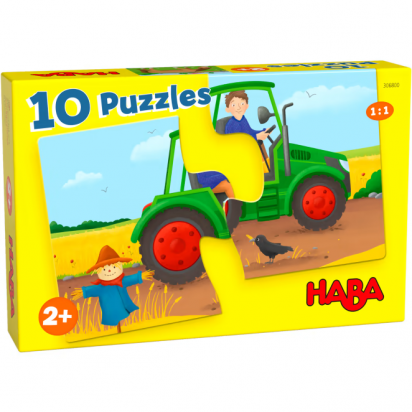 10 Puzzles à la Ferme HABA