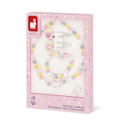 Set de 5 bijoux Licorne en bois – Accessoires enfant dès 3 ans – Janod