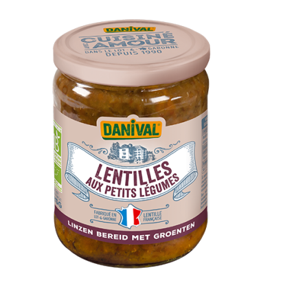 Danival Lentilles aux légumes bio 525g