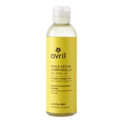 Huile sèche corporelle BIO À l'huile d'argan bi, graines d'inca Inchi bio, tournesol bio 200ml - Avril
