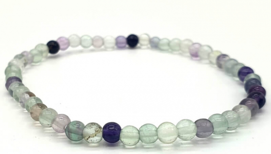 Bracelet Fluorite perles 4mm