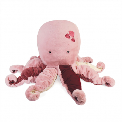 Peluche géante Pieuvre Rose 70 cm Histoire d'Ours