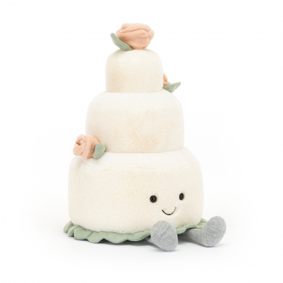 Amuseable Wedding Cake  Peluche Gâteau de Mariage 28 cm Jellycat