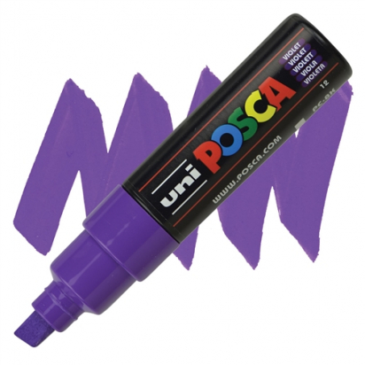 Marqueur PC8K pointe large 8 mm Violet POSCA