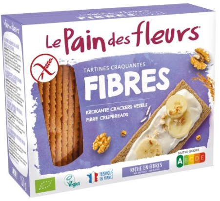 Tartines craquantes riche en fibres bio - 150 g - Le pain des fleurs