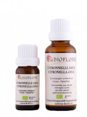 Citronnelle de Java 10 ml ( Cymbopogon winterianus bio certisys ) - Bioflore