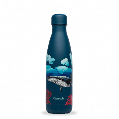 Bouteille Isotherme 500ml Banquise baleine Qwetch