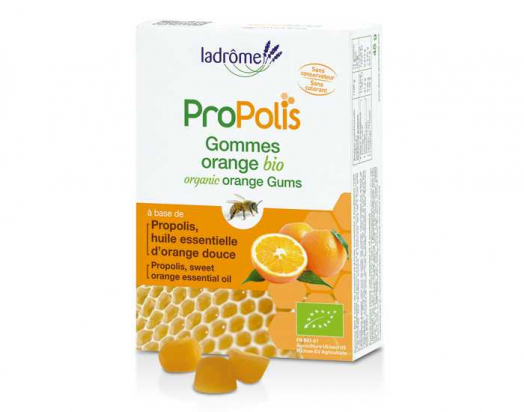 Ladrôme - Gommes Propolis Orange - 45 g