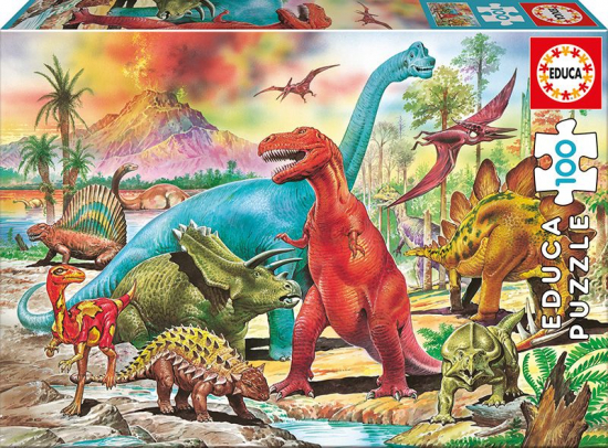 Puzzle 100 pièces Dinosaures Educa