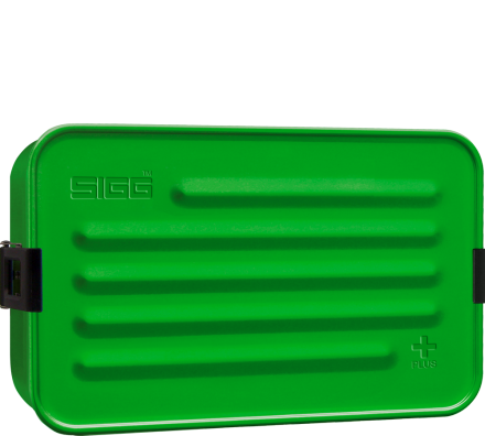Boîte repas alu L vert avec insert silicone - Sigg
