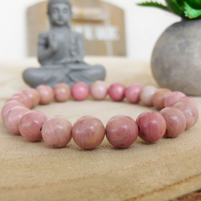 Bracelet enfant Rhodonite unie